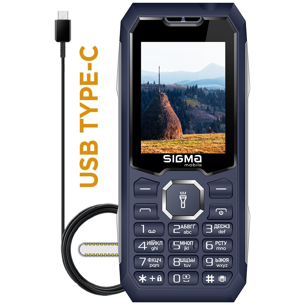 Мобільний телефон Sigma X-style 341 BRO Type-C Blue