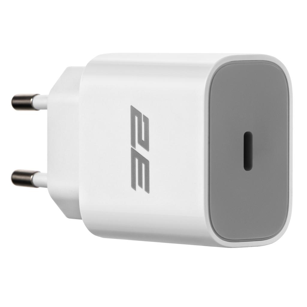 Зарядний пристрій 2E USB Wall Charger 30W (2E-WC1USBC30W-W)