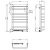 Сушарка для рушників Navin Симфонія 480x800 ліве підключення (12-009130-4880)