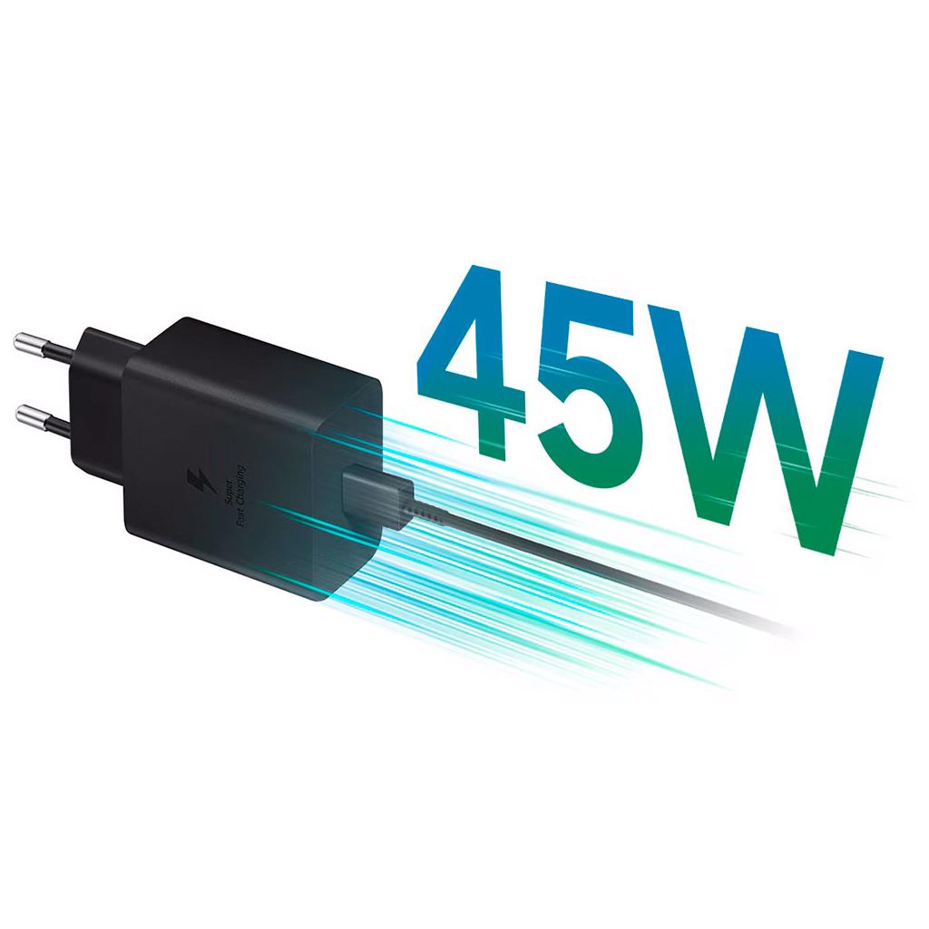 Зарядний пристрій Samsung USB-C PD45W Back (EP-T4511NBEGEU)