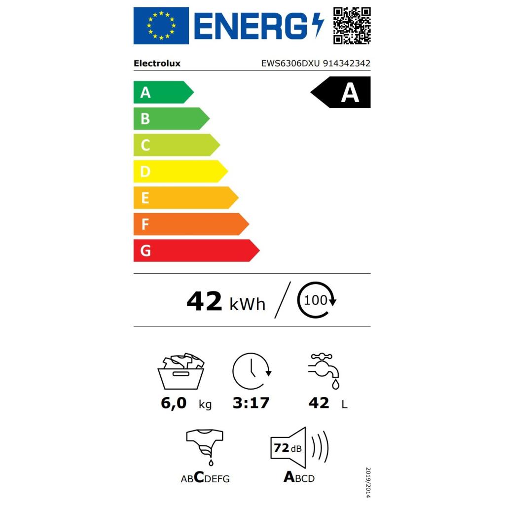 Пральна машина Electrolux EWS6306DXU