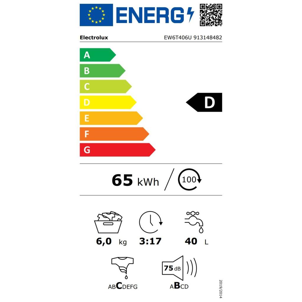 Пральна машина Electrolux EW6T406U