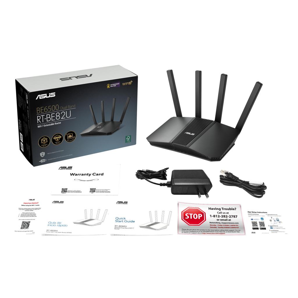 Маршрутизатор ASUS RT-BE82U (90IG0990-MO9B00)