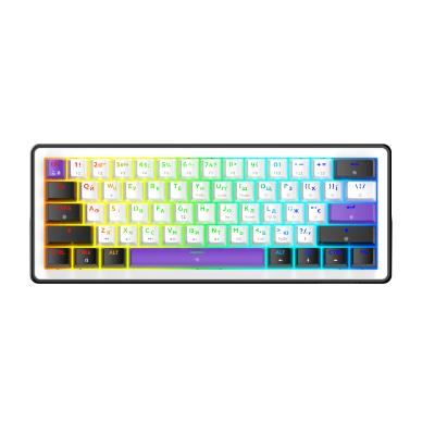 Клавіатура Hator Hellyberry HK60 Mechanical Linear RGB USB UA Black White