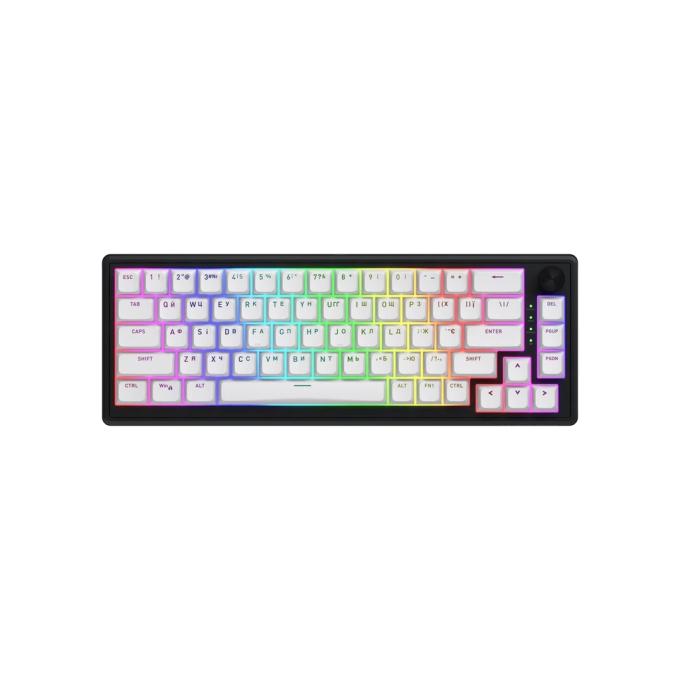 Клавіатура Hator Skyfall 65 Aurum Sterling RGB Wireless UA Black White (HTK3160UA)