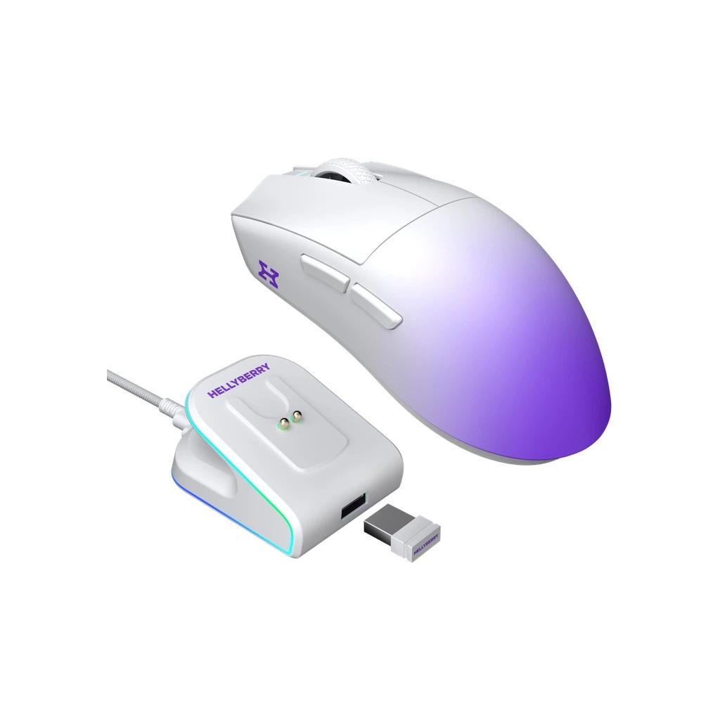 Мишка Hator Hellyberry HM47 Pro RGB Wireless White Violet