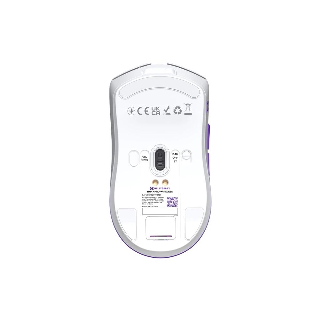 Мишка Hator Hellyberry HM47 Pro RGB Wireless White Violet