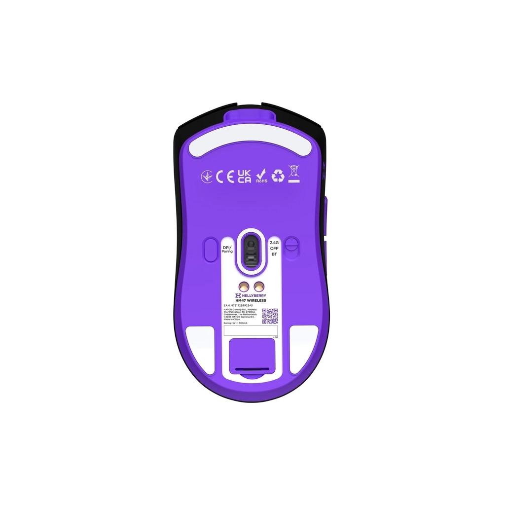 Мишка Hator Hellyberry HM47 Wireless Black Violet