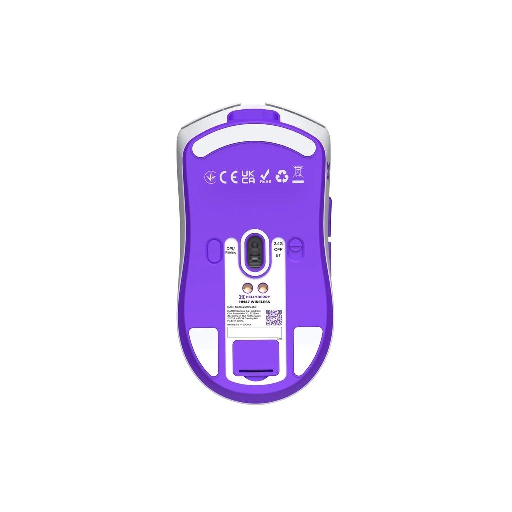 Мишка Hator Hellyberry HM47 Wireless White Violet