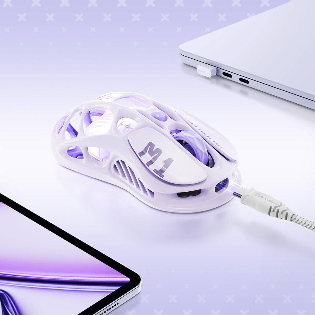 Мишка GravaStar Mercury M1 Pro Wireless Lavender Purple