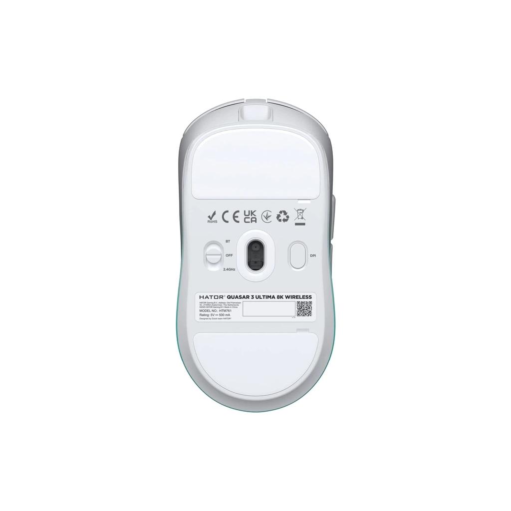 Мишка Hator Quasar 3 Ultima 8K Wireless White Mint (HTM761)