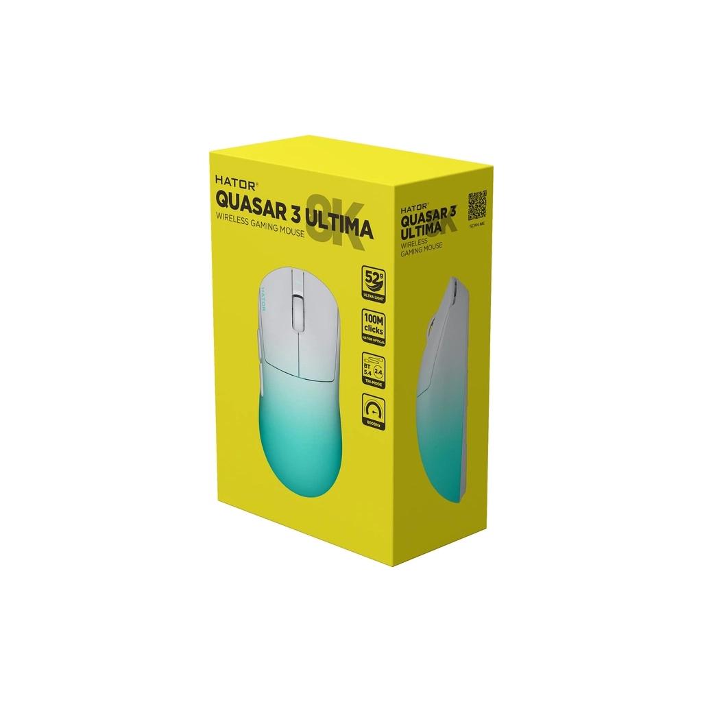 Мишка Hator Quasar 3 Ultima 8K Wireless White Mint (HTM761)