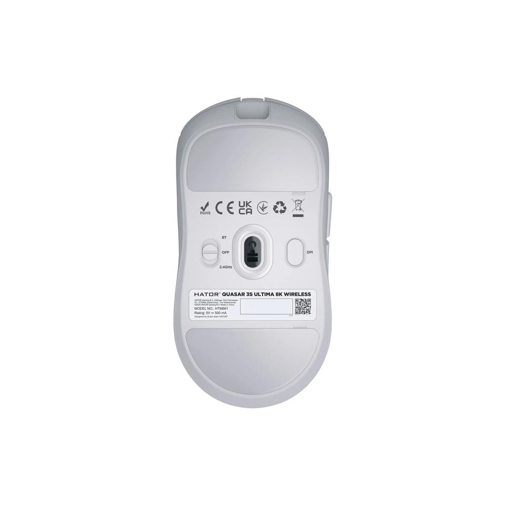 Мишка Hator Quasar 3S Ultima 8K Wireless White (HTM661)