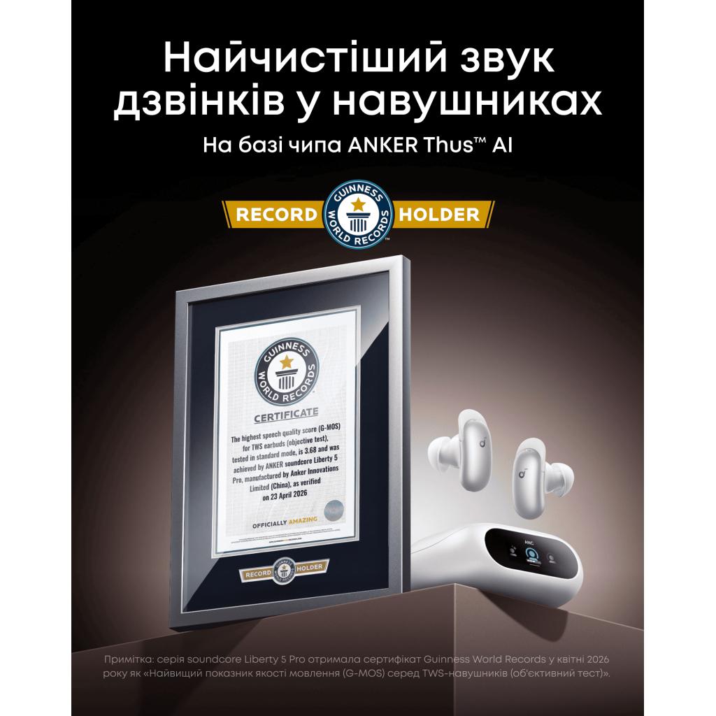 Навушники Anker SoundCore Liberty 5 Pro White